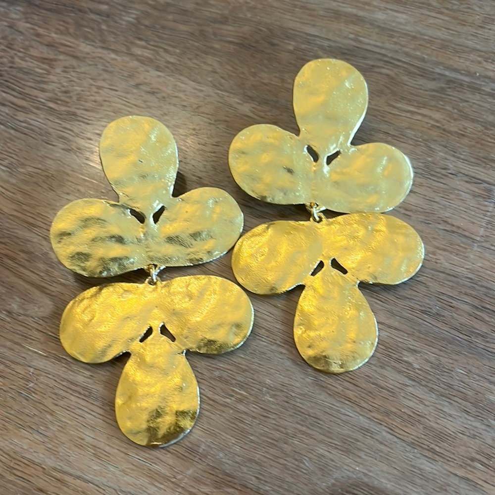 ZARA Large Gold Earrings